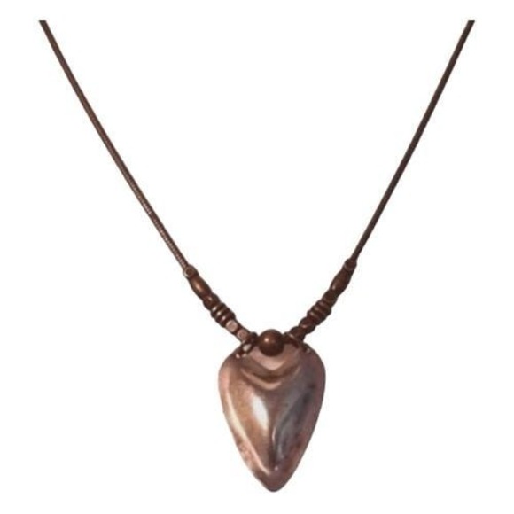 Hand Crafted Jewelry - Vintage Marjorie Baer SF Modernist Necklace Silver Tone Metal Pendant Link Chain